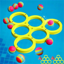 Pool Toss Game with 10 Colorful Balls for Family Parties