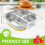 Stainless Steel Kids Plate Divided Design 1 Pack 2