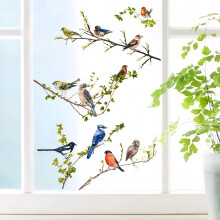 Birds Window Decals Anti-Collision Double-Sided Removable