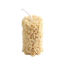 Rose Pillar Candle Scented Smokeless 1.5x1.5x3 Inch
