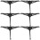 EXHUMKY Black Plastic Tree Brackets 6-Pack 4
