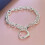 925 Silver Charm Bracelet Bangle 75 Style-66 1
