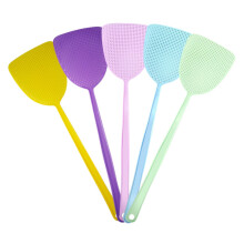 Plastic Fly Swatters Set of 5 Long Handle Large Surface
