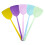 Plastic Fly Swatters Set of 5 Long Handle Large Surface 1