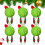 Hellgrüne, flauschige Weihnachtskugel, 6 cm 4