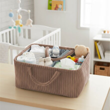 Diaper Caddy Organizer Corduroy 3-Compartment