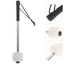 Bass Drumstick Wool Felt Tip Stainless Steel Handle