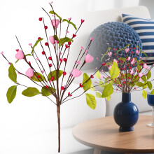 Valentine's Day Decorations Artificial Flower Picks Red