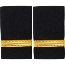Pilot Style Epaulets Gold Stripe Cloth Shoulder Badge