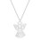 Silver angel pendant necklace unisex handmade 1