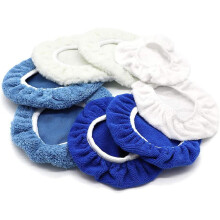 Microfiber Car Polishing Bonnet Pad Blue 8 Pcs