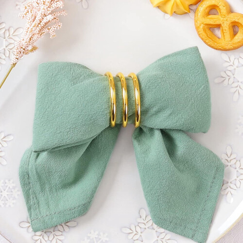Light Green Cotton Cloth Napkins 30x30cm 8-Pack 2