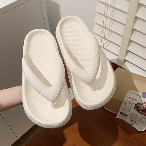 Women's Orthotic Flip Flops with Arch Support White Size 7.5