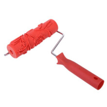 Rubber Paint Roller with Red Handle 7 Inch