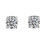 Crystal Magnetic Ear Studs Zircon Non-Piercing 5pcs 1