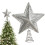 Christmas Tree Star Topper 3D Glitter Hollow 1 Pack 1
