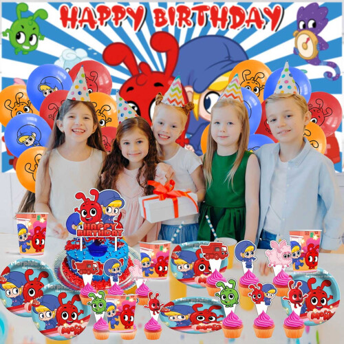 Morphle Birthday Plates Decorations 12 pcs 1