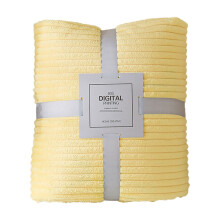 Cable Knit Throw Blanket Queen Size Cotton Waffle Coral