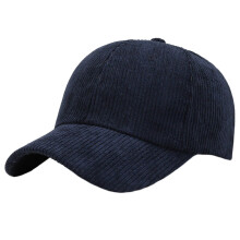 Corduroy Baseball Cap Solid Color Adjustable Peak