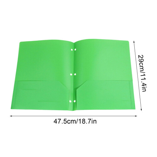 Plastic File Folders with Pockets Heavy Duty Letter Size 1
