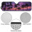 Purple Palm Tree Windshield Sunshade for Jeep Wrangler 6