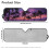 Purple Palm Tree Windshield Sunshade for Jeep Wrangler 7