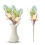 Artificial Easter Flower Bouquet Sky Blue A5 1 Pc 1