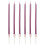6pcs Long Thin Metallic Birthday Candles 1