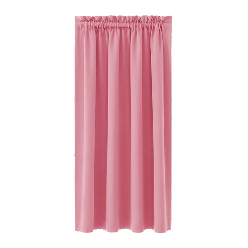 Solid Heat Insulation Curtain Pink 63x38 Inch