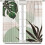 Mid-Century Leaf Curtains Abstract Green Plant Design 2