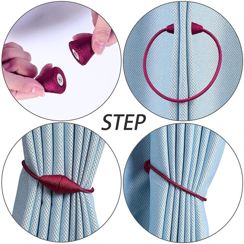 Magnetic Curtain Tiebacks European Style 2 PCS 2