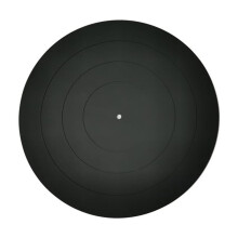 Turntable Platter Mat Black Rubber Silicone 12 inch