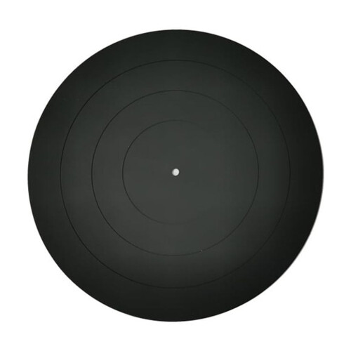 Turntable Platter Mat Black Rubber Silicone 12 inch