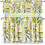 Tropical Lemon Kitchen Curtains and Valance Set 3-Piece 4