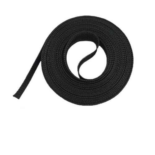 Black Insulated PET Cable Sleeve 5 Meters