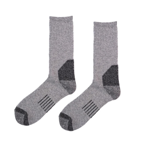 Men's Wool Socks Thermal Moisture-Wicking Gray One Size