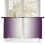 Purple and White Gradient Sheer Curtains 52x45 Rod Pocket 1