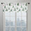 Christmas Kitchen Curtain Valance White Green Snowman Tree 4