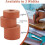 Lychee Pattern Imitation Leather Band Chocolate 2M Roll 6