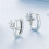 Sterling Silver Star Hoop Earrings S925 1 Pair 5