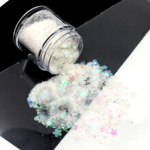 Holographic Glitter Mix for DIY Resin: Heart Star Chunky