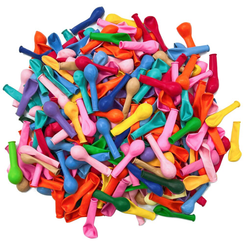 4 Inch Matte Latex Balloons Assorted Rainbow Colors 100 Pack