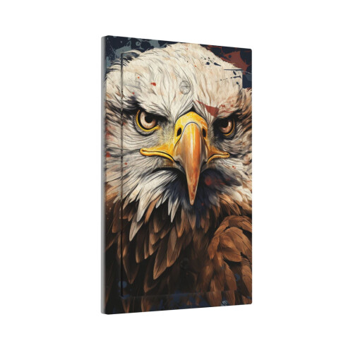 Bald Eagle and American Flag Light Switch Cover 1-Gang 2