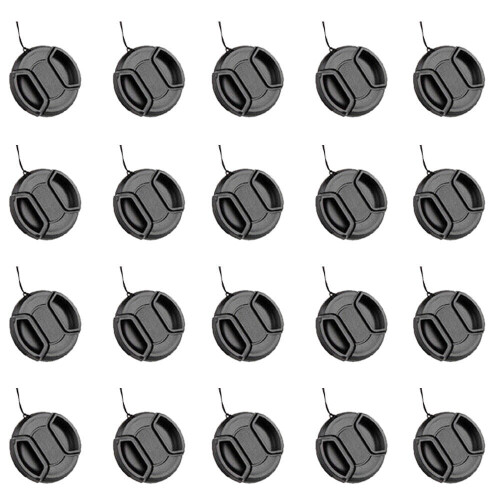 Universal Snap-On Front Lens Cap Cover 20PCS