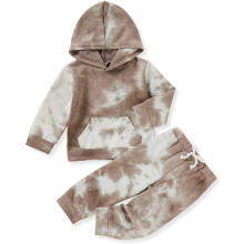 Baby Boy Tie-Dye Hoodie and Pants Set 2PCS