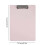 Plastic Clipboard with Low-Profile Metal Clip A5 Pink 2