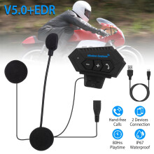 Wireless Motorcycle Helmet Headset Bluetooth 5.0+ EDR IP67