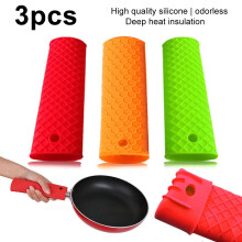 Silicone Hot Handle Holders Non-Slip Heat Resistant 3 Pcs