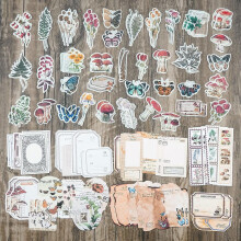 Vintage Scrapbook Supplies Pack for Art Journaling 200 pcs