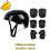 Kids Snowboard Helmet Set Black Adjustable Multi-Sport 1